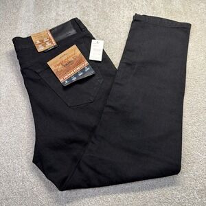 Weatherproof Vintage Slim Fit Black Jeans Men 36 X 30 (FITS 37 X 30 Straight NEW